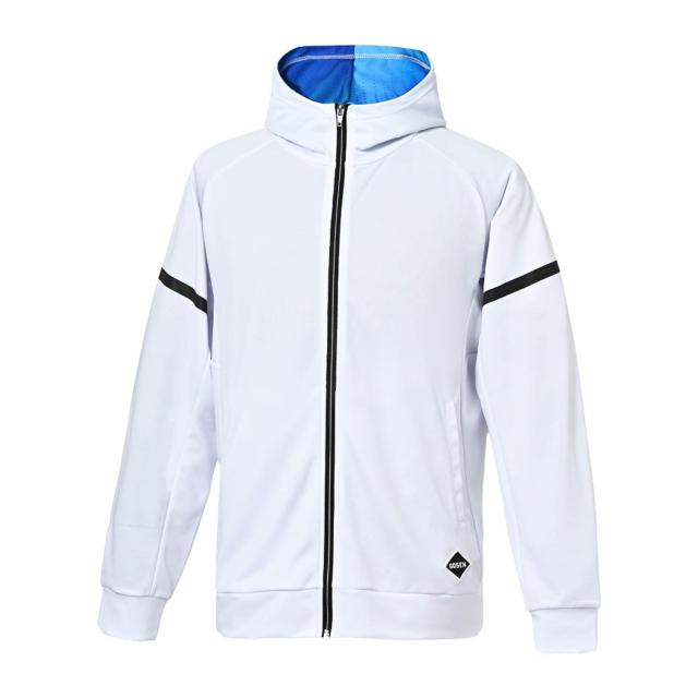 ゴーセン W2500-30 ジップアップパーカー (30)ホワイト メンズ・ユニセックス・ジュニア 25 20p