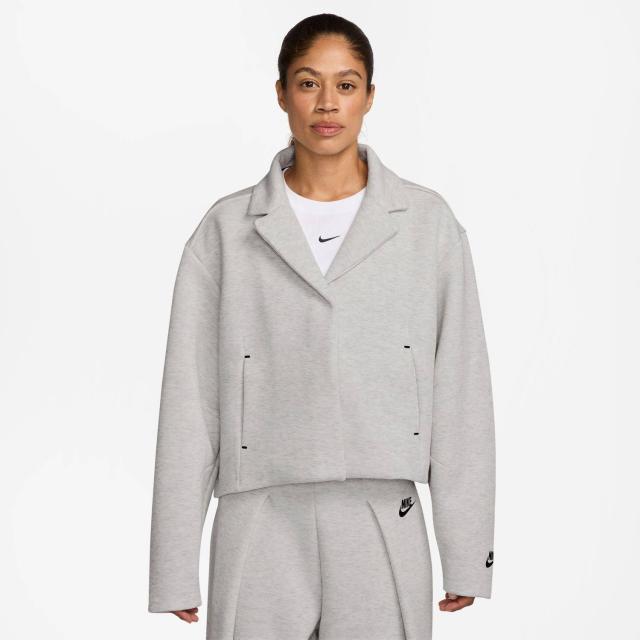ナイキ NJP-HV2452-013 ナイキ ウィメンズ NSW テックフリース TLRD ジャケット (013)ライトグレー/ヘザー/(ブラック) レディース 25fw 25p