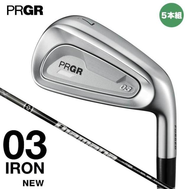 【2025モデル】プロギア 03 アイアン 5本組 (#7-#9,P,A)　シャフト：DiamanaTM M FOR PRGR  カーボン PRGR 03 20p