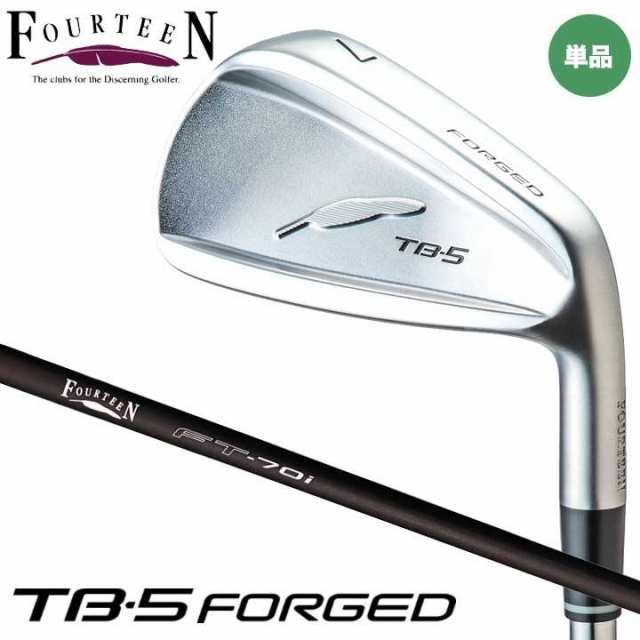 【2023モデル】フォーティーン TB-5 フォージド アイアン 単品（#5）　シャフト：FT-70i カーボン FOURTEEN NEW TB-5 FORGED 20p