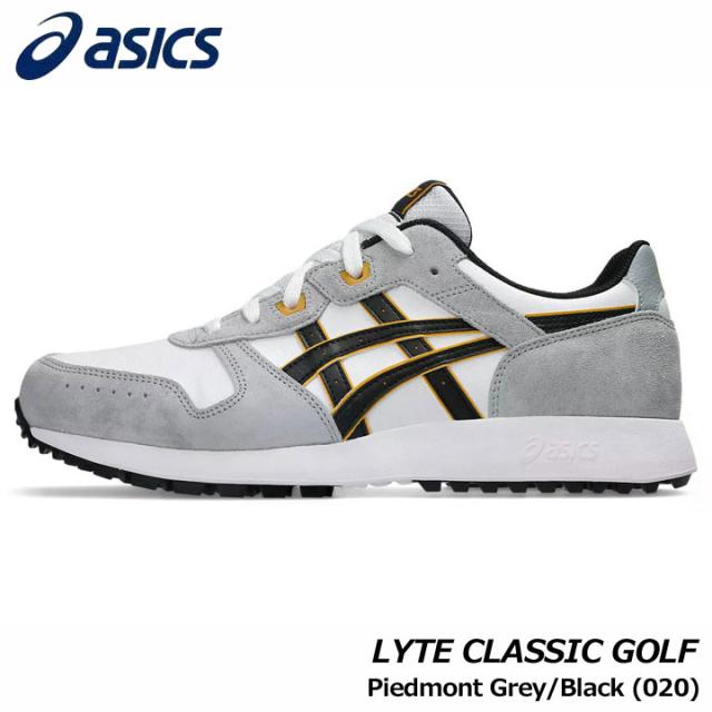 アシックス 1113A069 LYTE CLASSIC GOLF カラー:Piedmont Grey/Black (020) 幅/ラスト:STANDARD メンズ ゴルフ シューズ asics