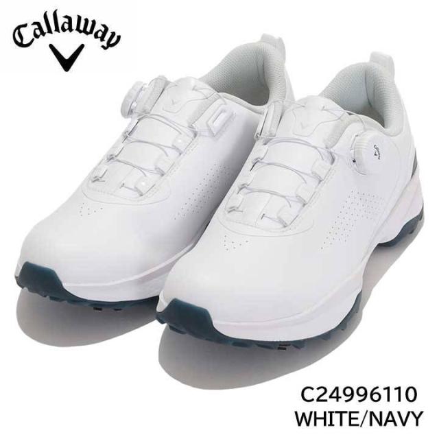 キャロウェイ C24996110 エアロスポーツ スパイクシューズ ホワイト/ネイビー ゴルフシューズ AEROSPORT Callaway 10p