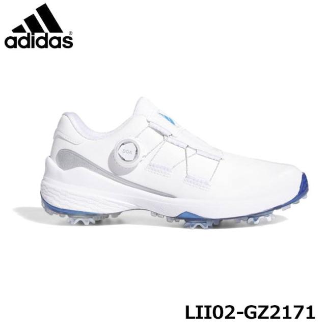 アディダス ウィメンズ ゼッドジー23 ボア GZ2171フットウェアホワイト/ブルーフュージョンメタリック/シルバーメタリック LII02  ゴルフシューズ レディース adidas GOLF 10p