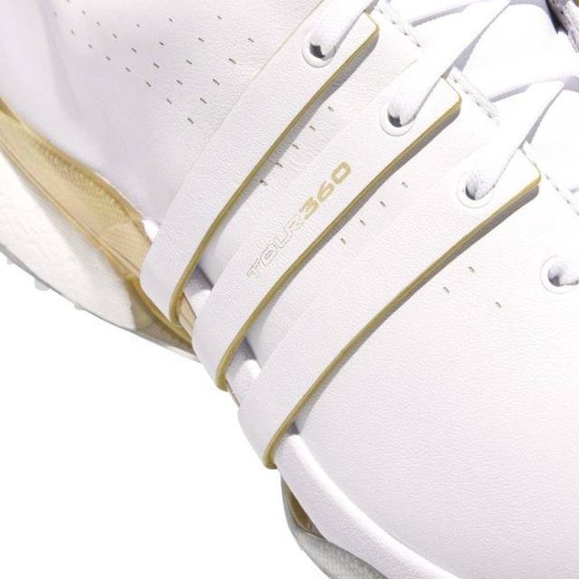 アディダス  MDK77 IE3367 ツアー360 24 メンズ 26.0cm スパイク ゴルフシューズフットウェアホワイト/ゴールドメタリック/シルバーメタリック adidas 10p