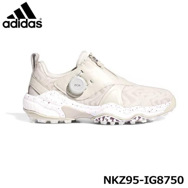 アディダスゴルフ ウィメンズ コードカオス25 ボア NKZ95  IG8750 アルミナ/オフホワイト/パテグレー スパイクレス ゴルフシューズ レディース adidas GOLF