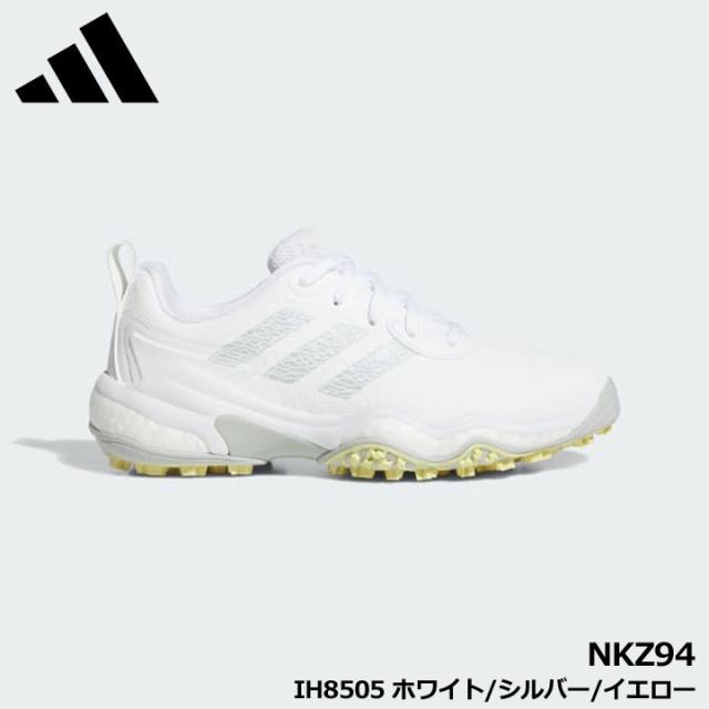 【レディース】【2025モデル】アディダス NKZ94 コードカオス 25 IH8505 ホワイト/シルバー/イエロー スパイクレス ゴルフシューズ ウィメンズ adidas GOLF 10p
