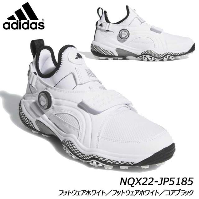 【2025モデル】アディダス コードカオス 25 ミッドカット Boa スパイクレス ゴルフシューズ JP5185 Codechaos 25 Midcut BOA Spikeless Golf Shoes フットウェアホワイト/フットウェアホワイト/コアブラック NQX22