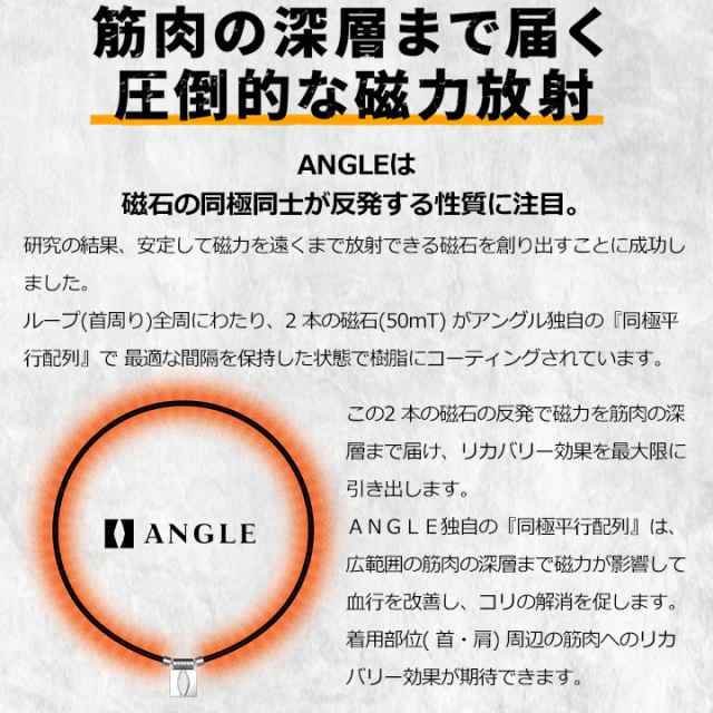 正規販売店】アングル 磁気ネックレス e.MODEL 02 NECKLACE ANGLE