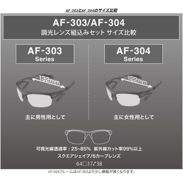 【正規販売店】エアフライ AF-303 C-2T 調光レンズ組込みセット フレーム/ホワイトマット レンズカラー/調光グレー スポーツサングラス 紫外線カット 軽量 ジゴスペック ZYGOSPEC AirFly 10p_5