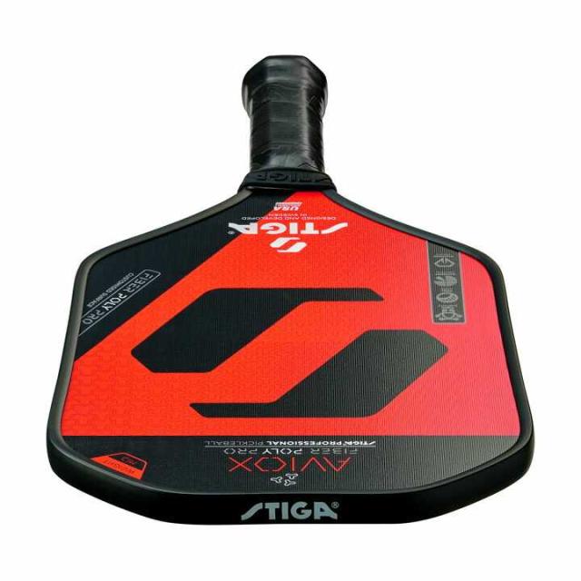 スティガ 3201-0005-00 アビオックス ファイバーポリ プロ レッド 10.5mm ピックルボール パドル Pickleball Paddle Aviox Fiber Poly Pro Red STIGA