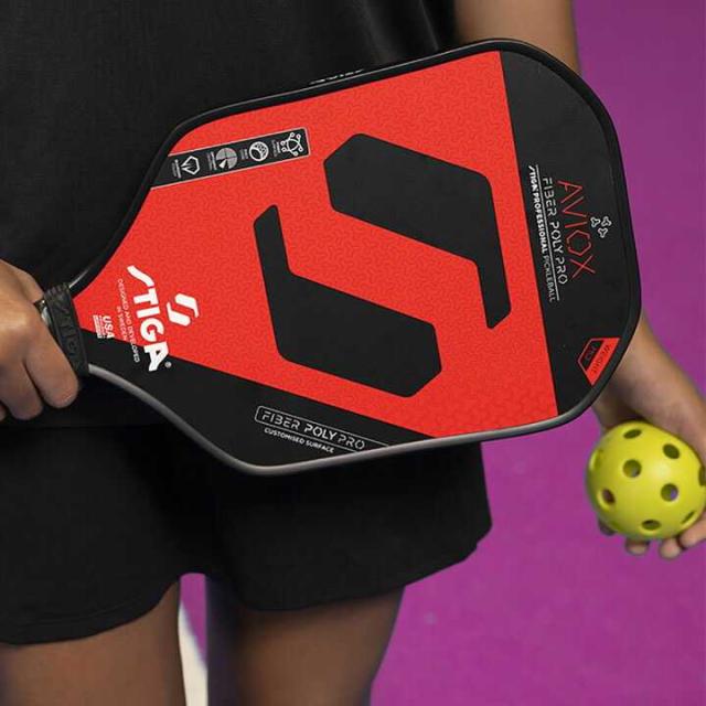 スティガ 3201-0005-00 アビオックス ファイバーポリ プロ レッド 10.5mm ピックルボール パドル Pickleball Paddle Aviox Fiber Poly Pro Red STIGA