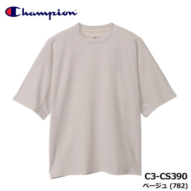 チャンピオン C3-CS390 リカバリーウェア ショートスリーブTシャツ ベージュ(782)  半袖 RECOVERY WEAR BEIGE 25FW Champion 10p
