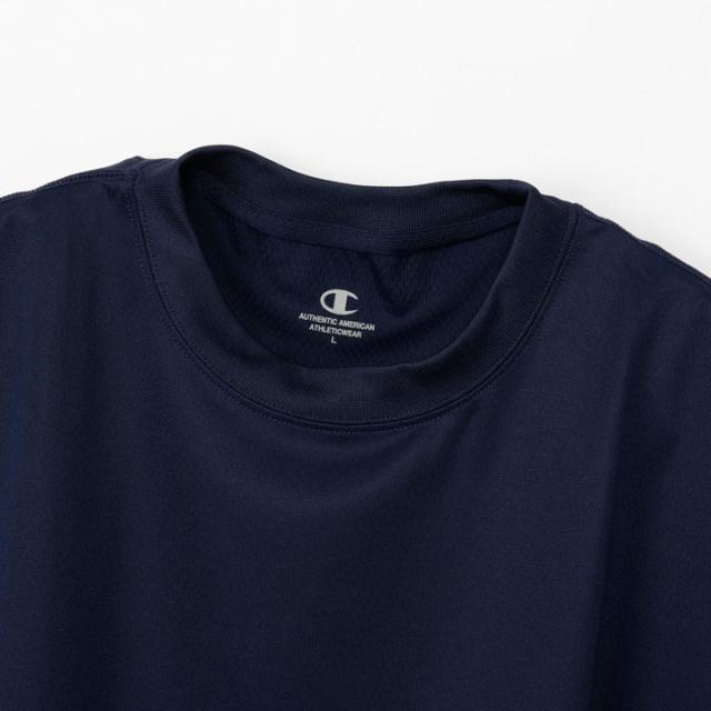 チャンピオン C3-CS490 リカバリーウェア ロングスリーブTシャツ ネイビー(370)  長袖 RECOVERY WEAR NAVY 25FW Champion 10p_3