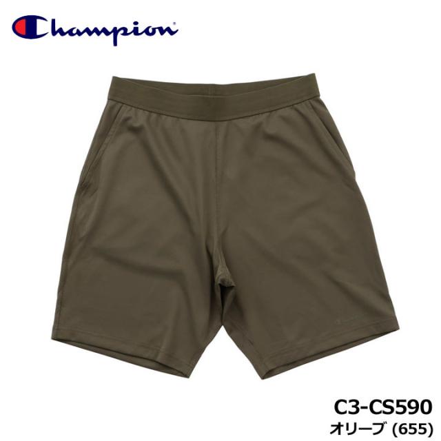 チャンピオン C3-CS590 リカバリーウェア ショーツ オリーブ(655)  半ズボン RECOVERY WEAR OLIVE 25FW Champion 10p
