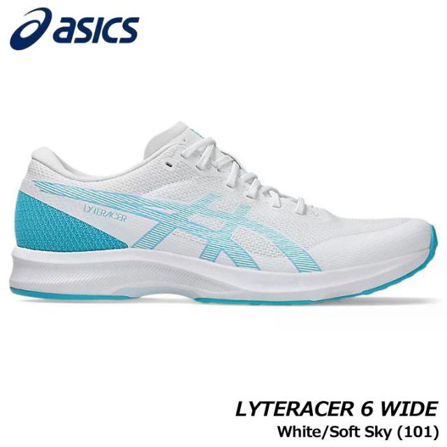 アシックス 1011B970 LYTERACER 6 WIDE カラー:White/Soft Sky(101)  メンズ ランニング シューズ asics 20p