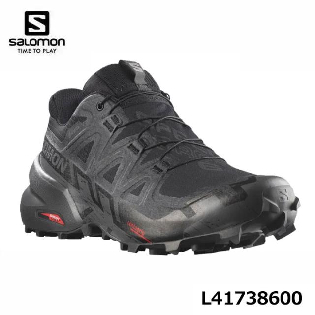 サロモン L41738600 SPEEDCROSS 6 GORE-TEX トレイルランニングシューズ メンズ Black/Black/Phantom SALOMON