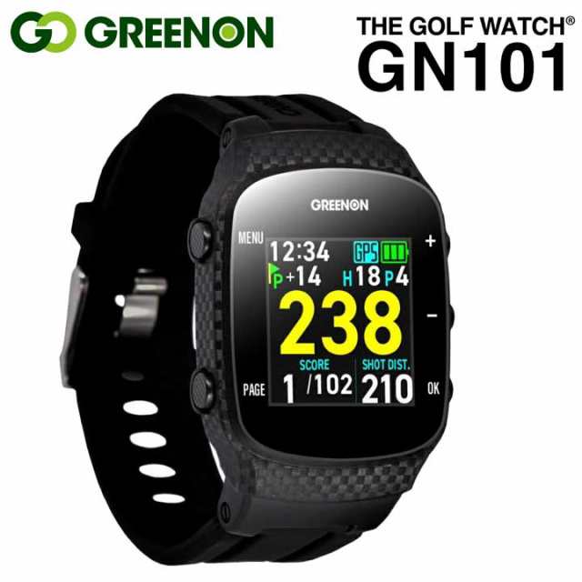 GPS ゴルフナビ 腕時計型 GreenOn『THE GOLF WATCH GN101』グリーン