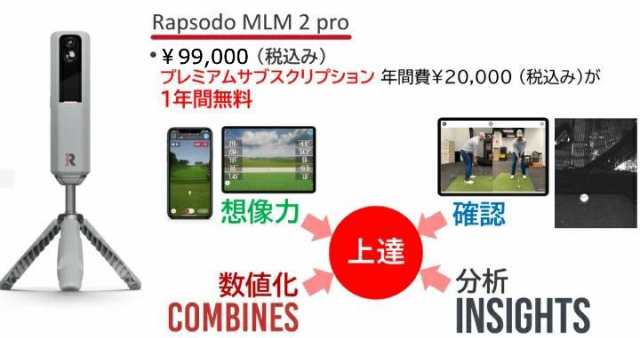 弾道計測器Rapsodo MLM2PRO　弾道測定器