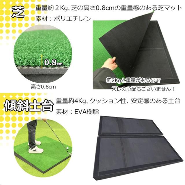 MONOZUKURI FACTORY MNFC-KM001 allライ ゴルフ練習用 傾斜マット 専用ケース付き モノヅクリファクトリー_9
