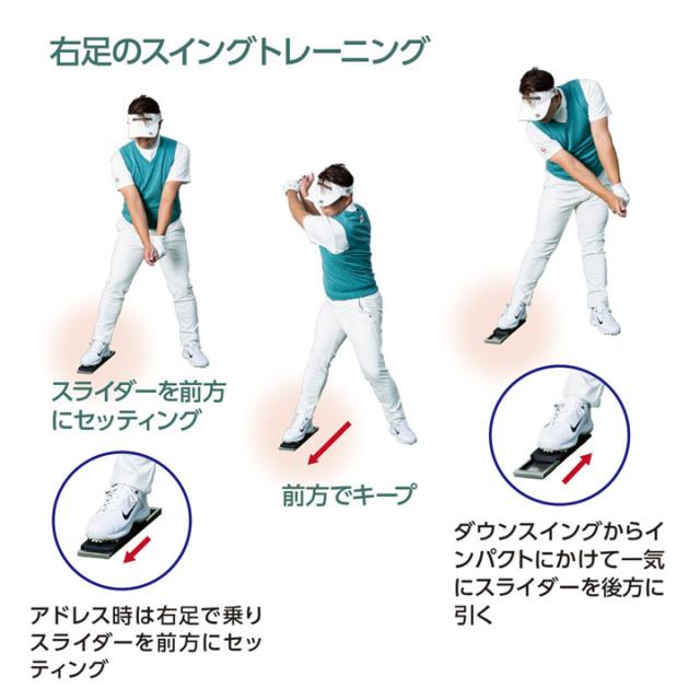 エルピースイング Power Slider パワースライダー ゴルフ トレーニングギア 練習器具 飛距離アップ Left Pelvis Swing LPSwing_4