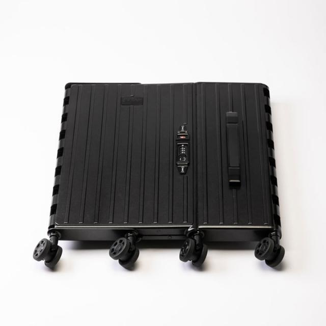 &amp;.FLAT アンドフラット 折り畳みキャリーケース メタリックカラー ブラック 35L FL14-4-00001 CARRY CASE METALLIC COLOR BLACK_8
