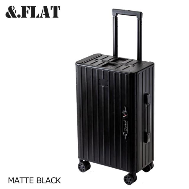 &.FLAT アンドフラット 折り畳みキャリーケース マットカラー ブラック 35L FL14-4-00002 COMPACY CARRY CASE MATTE COLOR BLACK