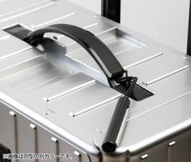 &amp;.FLAT アンドフラット 折り畳みキャリーケース メタリックカラー ブラック 35L FL14-4-00001 CARRY CASE METALLIC COLOR BLACK_11
