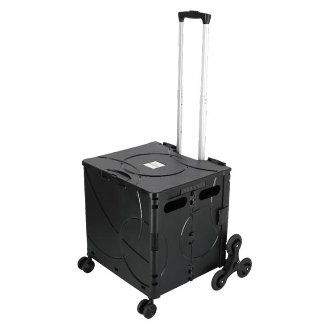 &.FLAT アンドフラット 折り畳みコンテナ キャリーケース レンジャー ブラック Lサイズ 48L FR01-48L CARRY CASE Ranger BLACK_1