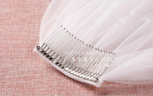 スパンコールで豪華で輝くを実現 刺繍入り縁取りロングベール・4m