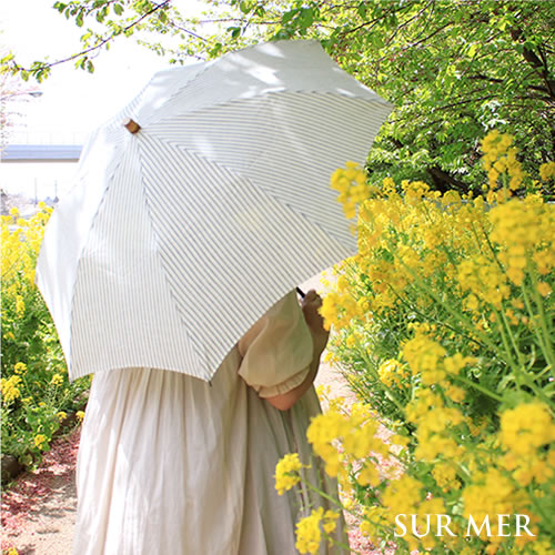 日傘 折りたたみ傘 シュールメール Sur Mer ストライプ Sm141pa Sm151pa 日本製 バンブー ナチュラル おしゃれ ブランド Uvカット 贈り物の通販はau Pay マーケット ホッチポッチ自由が丘web Shop