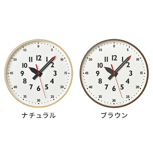 【特典付】掛け時計 Lemnos レムノス ふんぷんくろっく Mサイズ YD14-08M ウォールクロック 直径30.5cm fun pun clock おしゃれ 子供_4