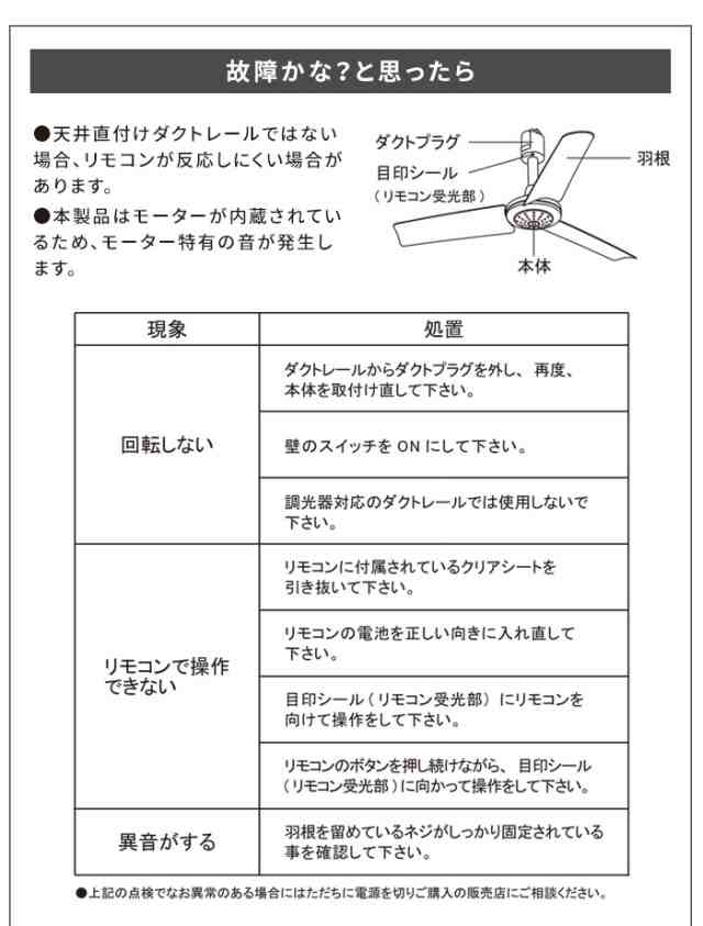 シーリングファン 小型 BRID GENERAL ダクトレール ファン Φ40 2台