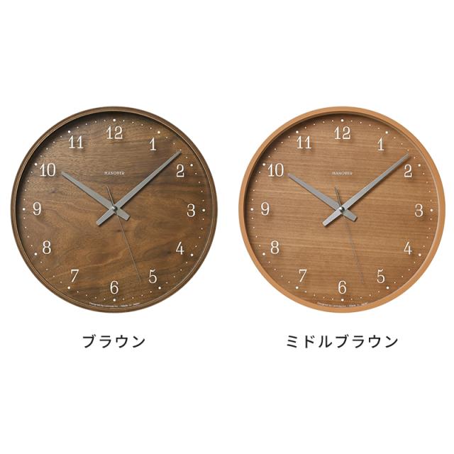 【特典付】電波時計 Lemnos レムノス BROWNIE ブラウニー PC25-12W 掛け時計 おしゃれ 時計 壁掛け時計 掛時計 アナログ時計 ウォールクロック 日本製_6