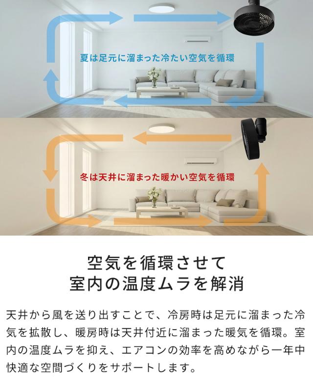 シーリングファン BRID DUCT RAIL FAN 3D 003431 ダクトレールファン 特典付 360° 自動首振り　サーキュレーター 全方向送風 空気循環 小型
