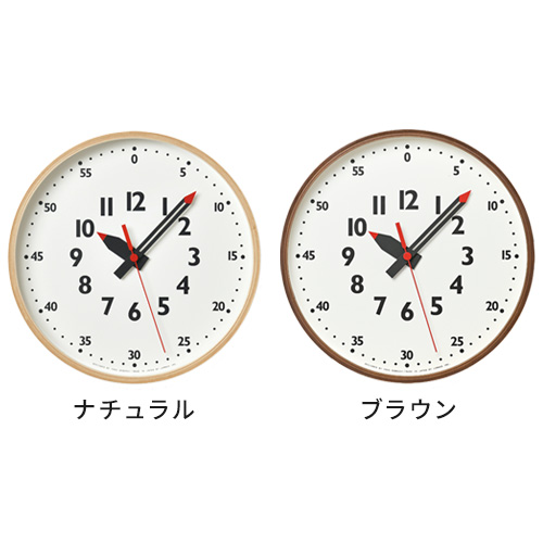 【特典付】掛け時計 Lemnos レムノス ふんぷんくろっく Sサイズ YD14-08S ウォールクロック 直径25.4cm fun pun clock おしゃれ 子供_4