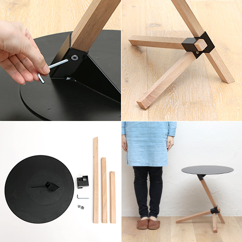 サイドテーブル おしゃれ デュエンデ DUENDE TRE SIDE TABLE DU0210 トレ 形 ミニテーブル ソファ ベッド シンプル スチール 木製_1