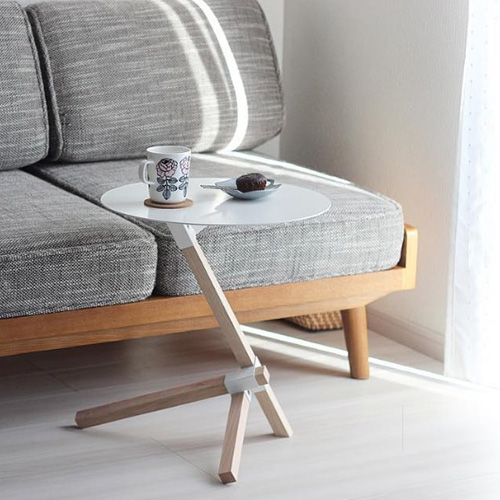 サイドテーブル おしゃれ デュエンデ DUENDE TRE SIDE TABLE DU0210 トレ 形 ミニテーブル ソファ ベッド シンプル スチール 木製_5