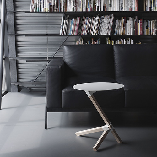 サイドテーブル おしゃれ デュエンデ DUENDE TRE SIDE TABLE DU0210 トレ 形 ミニテーブル ソファ ベッド シンプル スチール 木製_6