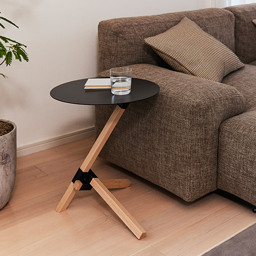 サイドテーブル おしゃれ デュエンデ DUENDE TRE SIDE TABLE DU0210 トレ 形 ミニテーブル ソファ ベッド シンプル スチール 木製_8