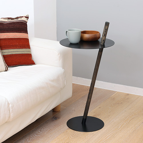 サイドテーブル おしゃれ デュエンデ DUENDE TUBE＆ROD OILFINISH DU0271 チューブ＆ロッド オイルフィニッシュ 丸 ミニテーブル ソファの通販は