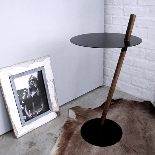 サイドテーブル おしゃれ デュエンデ DUENDE TUBE＆ROD OILFINISH DU0271 チューブ＆ロッド オイルフィニッシュ 丸 ミニテーブル ソファの通販は