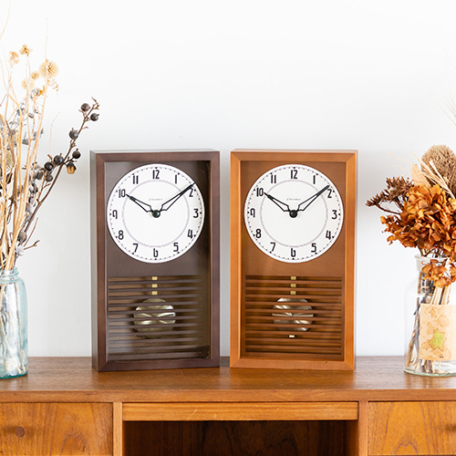 掛け時計 振り子時計 シャンブル ヒノキ ペンデュラムクロック