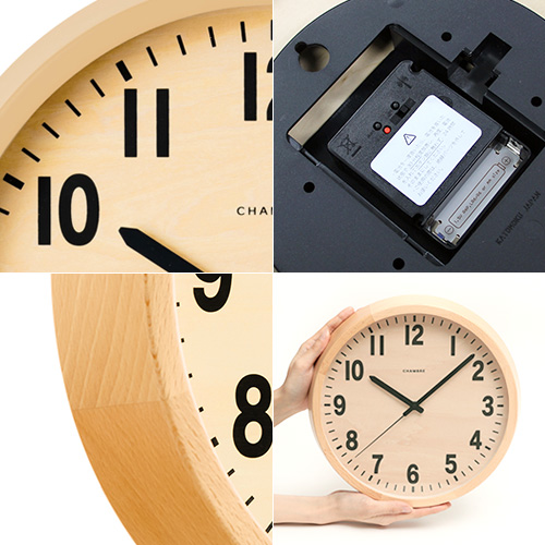 CHAMBRE PUBLIC CLOCK シャンブル パブリッククロック 電波時計 CH-027 掛け時計 インターゼロ おまけ付き_3