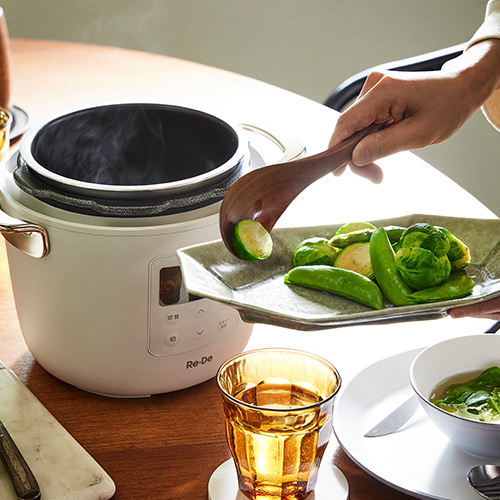 【特典付】 圧力鍋 電気 リデポット Re・De Pot 電気圧力鍋 2L PCH-20 圧力調理 炊飯器 4合 低温調理 スロー調理 無水調理 1.2L レシピ