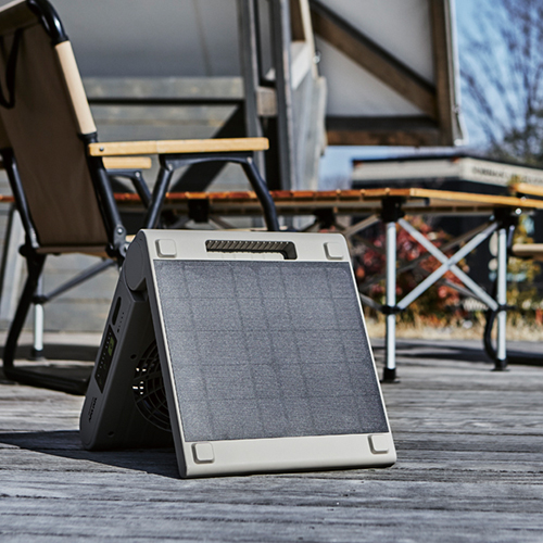 扇風機 リビング SOTOMO ソトモ ソーラーパワーファン2 APF-570 充電式 ソーラー充電 USB充電 折りたたみ 防災 パワフル_6