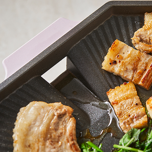 【特典付】グリルパン キャンプ ドクターハウス Dr.HOWS パレットグリルパン 102 直火 ガス火 フライパン 焼肉 28cm おしゃれ ヘルシー_5