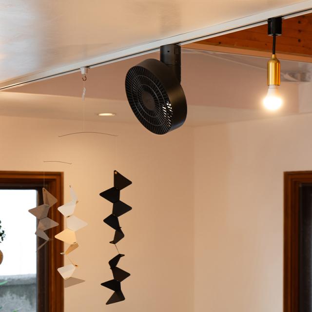 シーリングファン BRID DUCT RAIL FAN 3D 003431 ダクトレールファン 特典付 360° 自動首振り　サーキュレーター 全方向送風 空気循環 小型