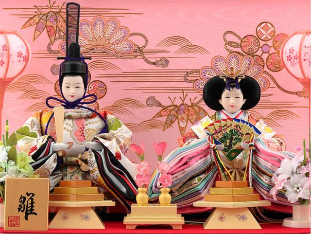雛人形 コンパクト ひな人形 ケース飾り 親王飾り 清玉作 芥子親王