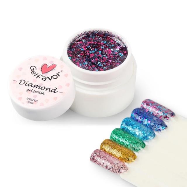 Gelfavor ジェルフェイバー ダイヤモンドジェル 5ml ジェルネイル ソークオフ ラメジェル グリッタージェル ペイントジェル パの通販はau Pay マーケット アイラッシュ ネイル Lalona Au Pay マーケット店
