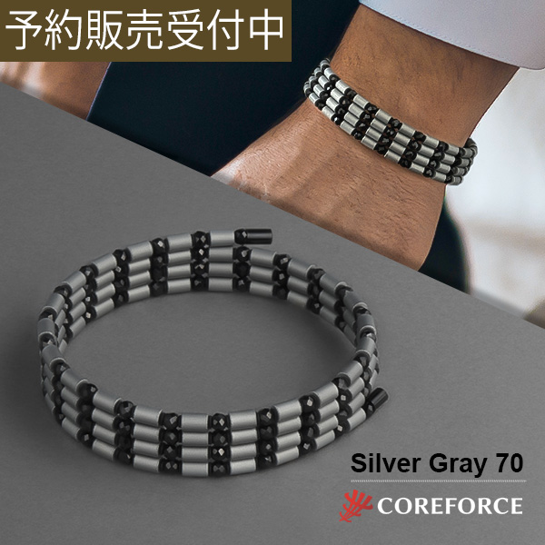 コアフォース ループ シルバーグレー COREFORCE LOOP SILVER GLAY ネックレス アクセサリー 体幹 バランス ゴルフ スイング 安定 飛距離 アップ 藤波晋太郎 中嶋常幸 プロゴルファー トレーニング アスリート 公式 メンズ レディース ギフト プレゼント